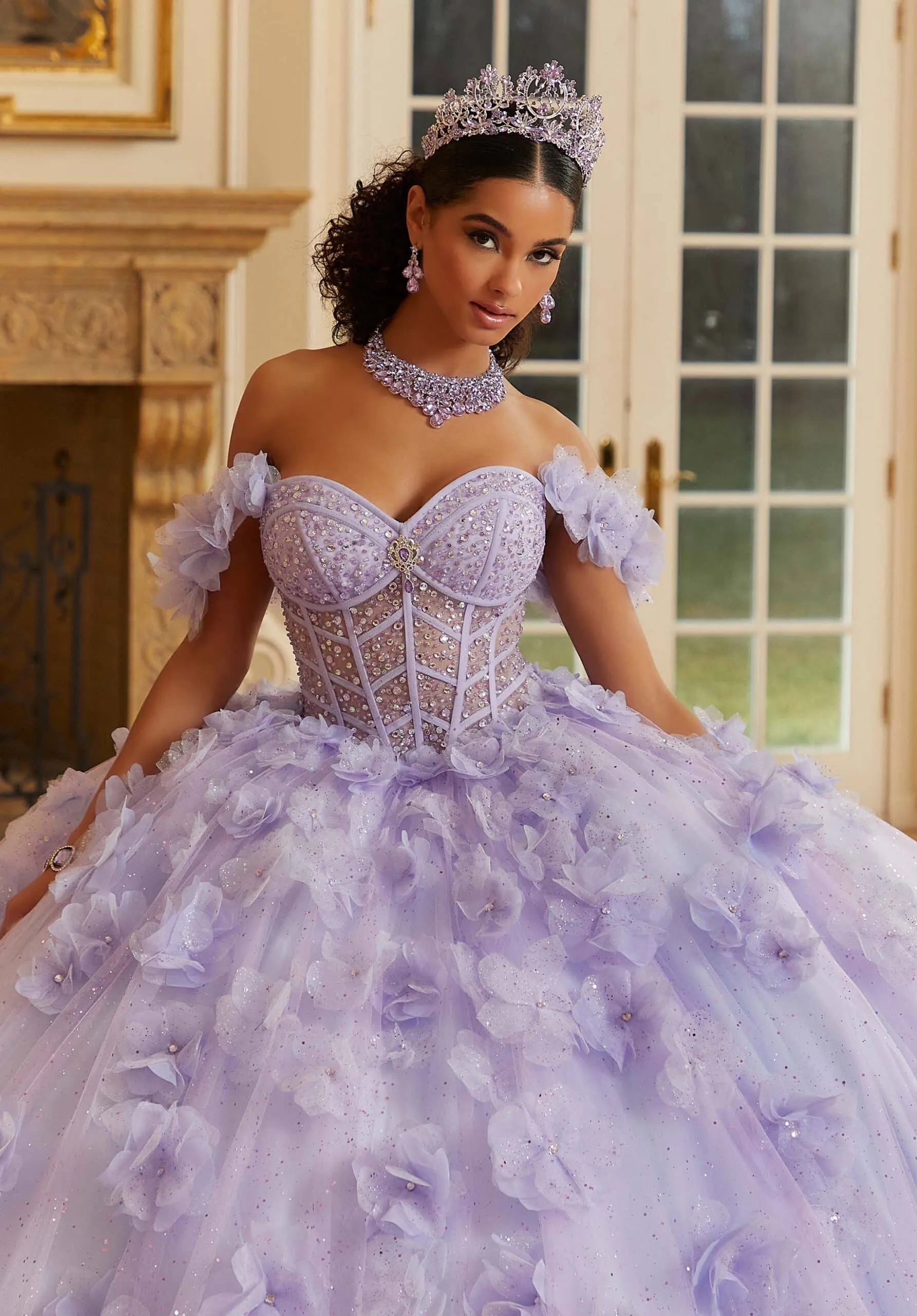 elegancia formal wear purple xv dress