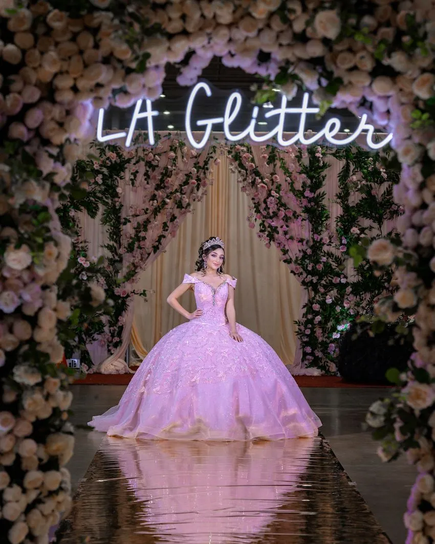 la glitter quinceanera dresses